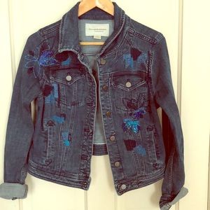 Anthropologie Jean jacket size medium